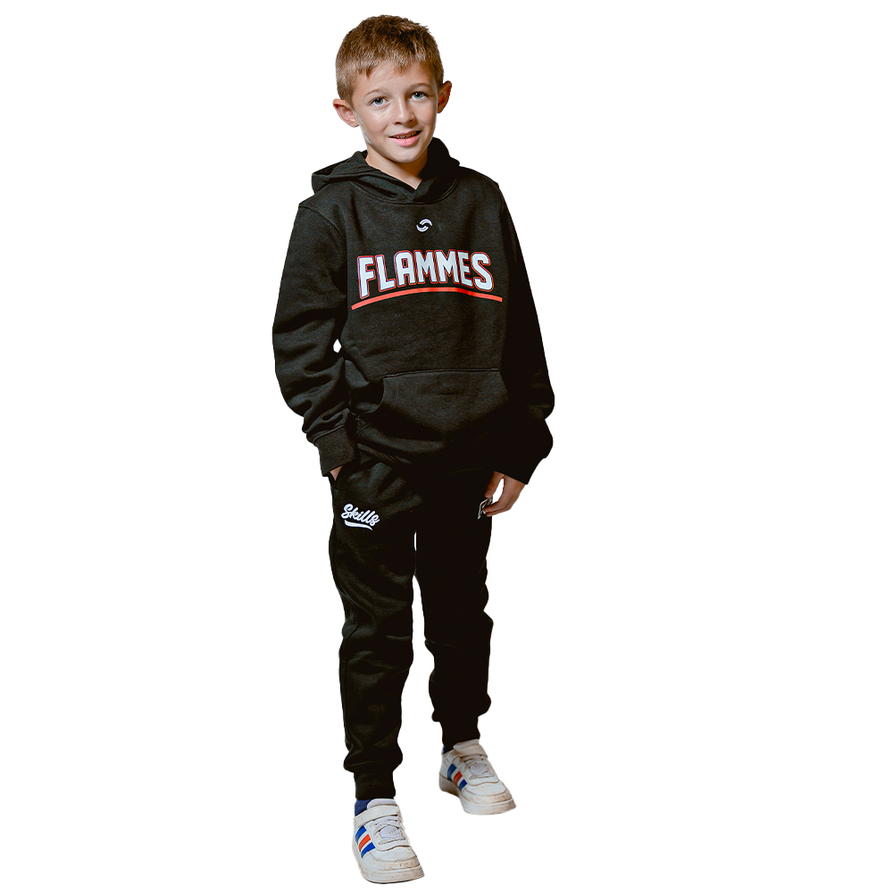 Sweat Capuche Classique 24-25 - Noir - Enfant unisexe