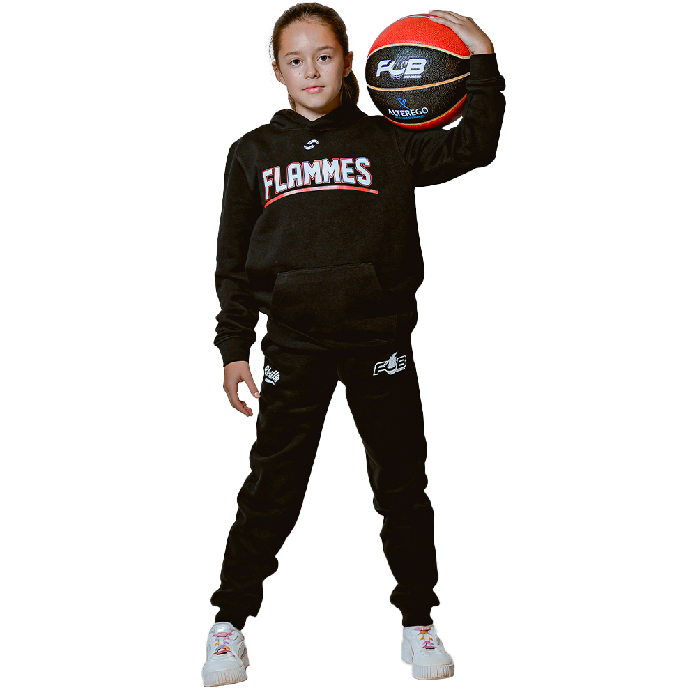 Sweat Capuche Classique 24-25 - Noir - Enfant unisexe